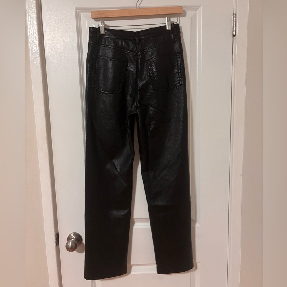 Wilfred Black Faux-Leather Pants - Picture 2 of 3
